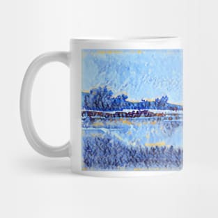 Blue Lakeside Mug